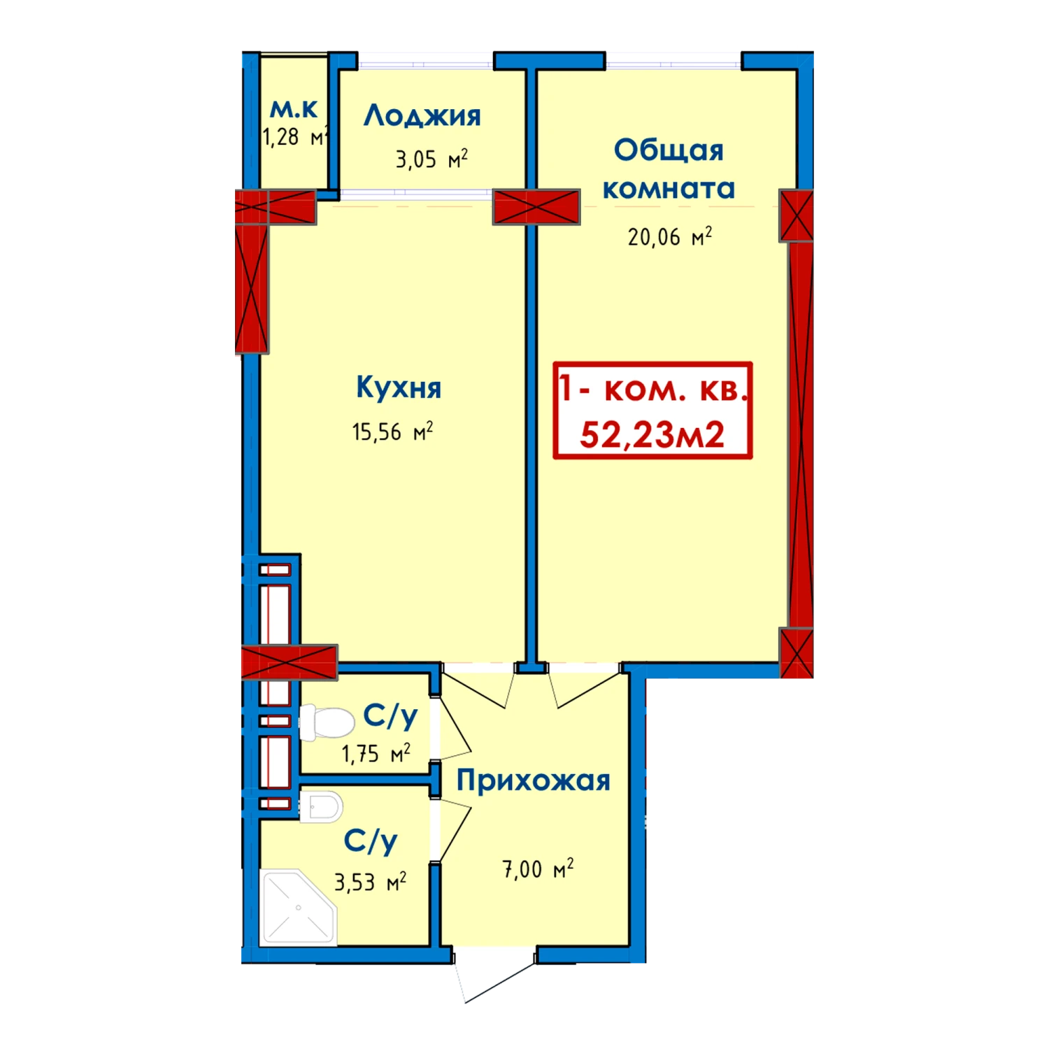 1-комн.