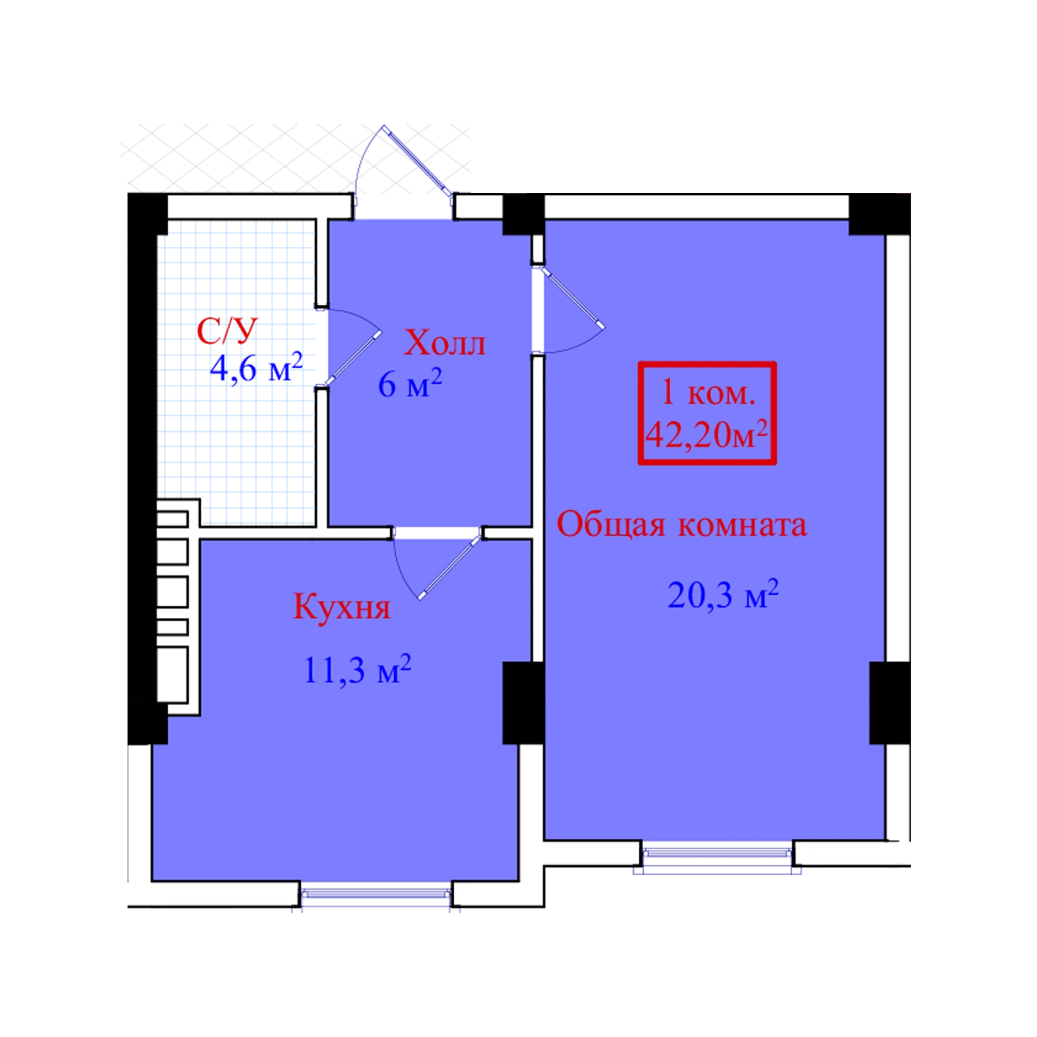 1-комн.