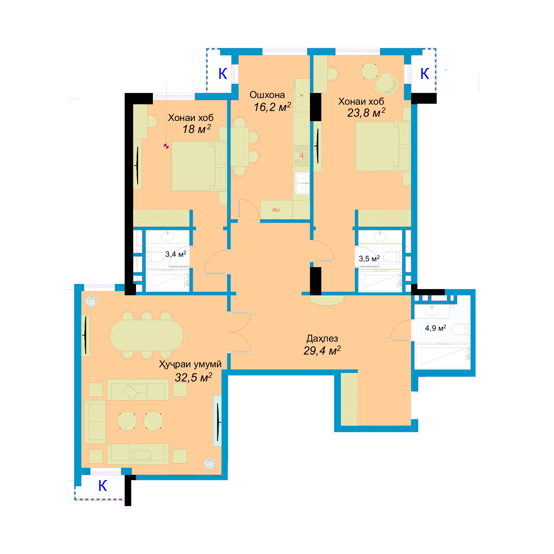 3-комн.