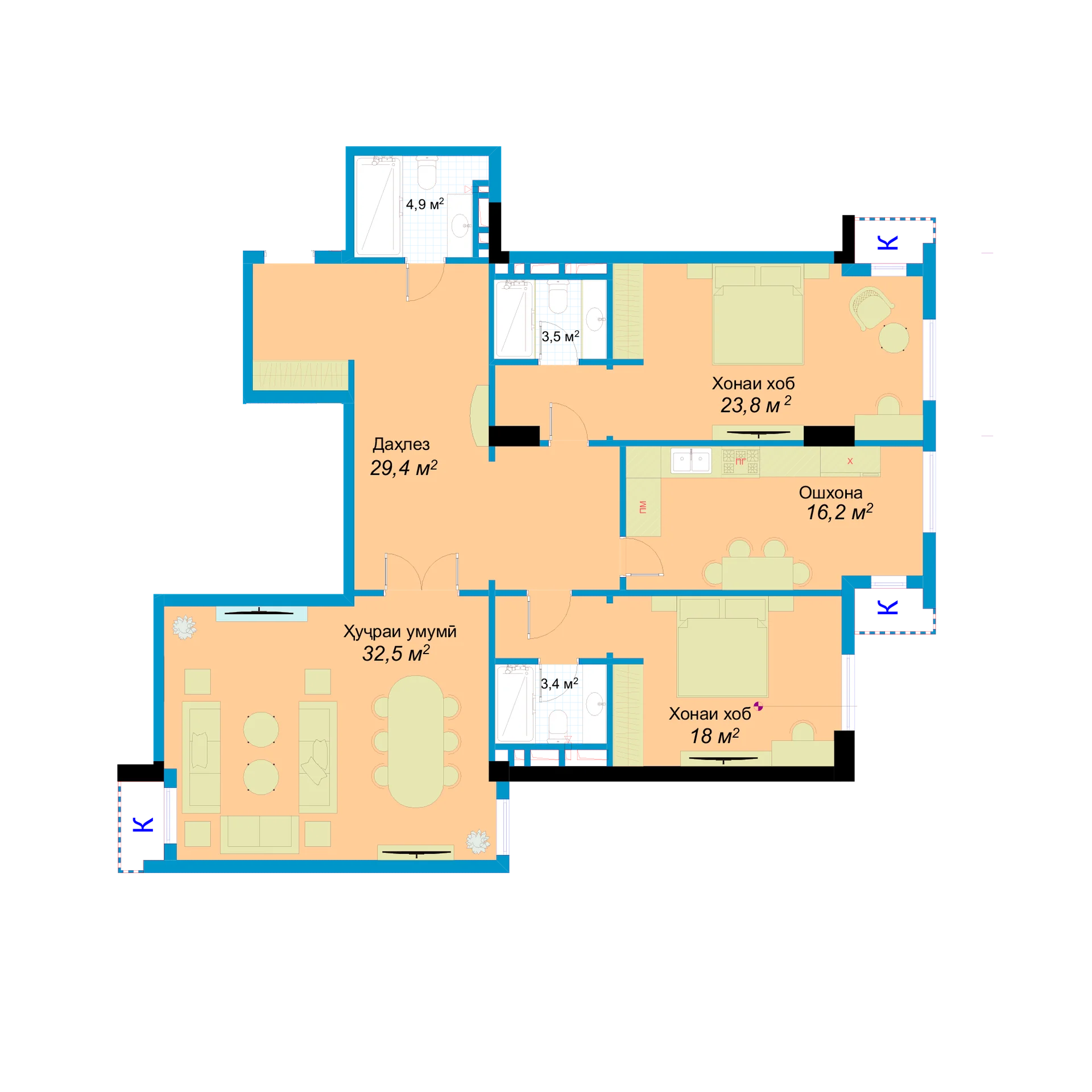 3-комн.