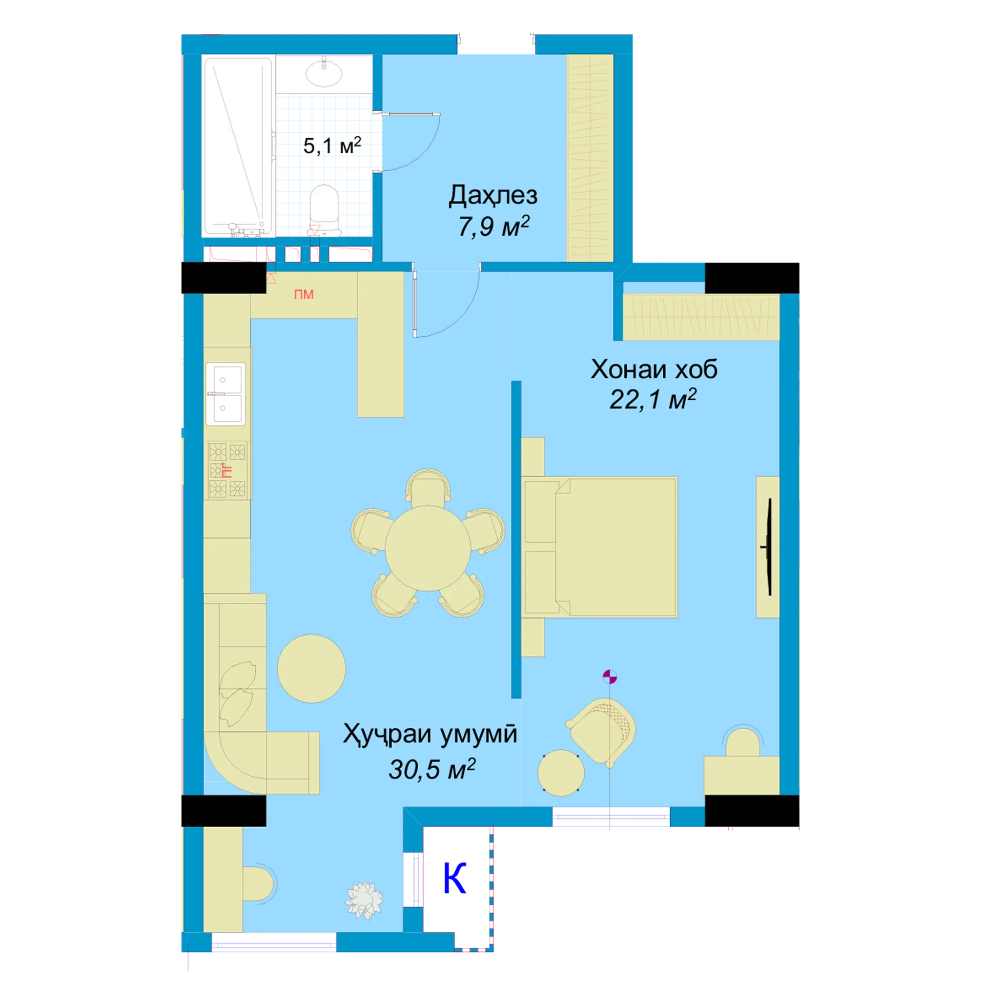 1-комн.