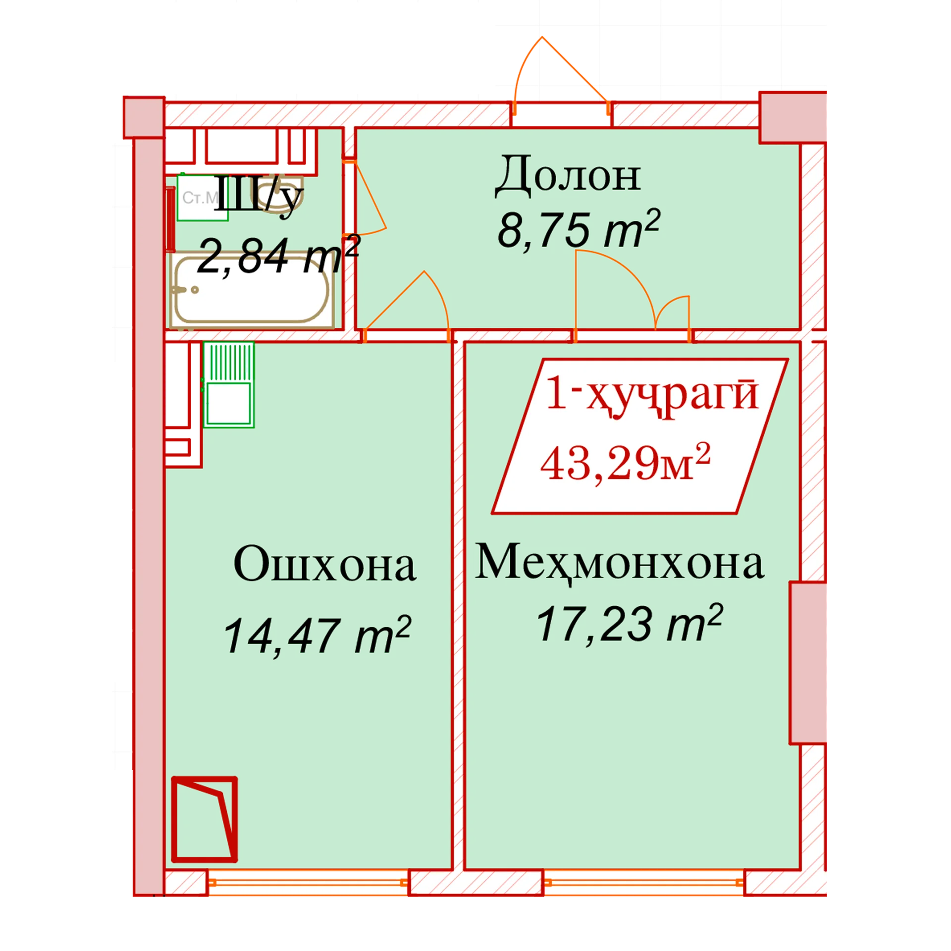 1-комн.
