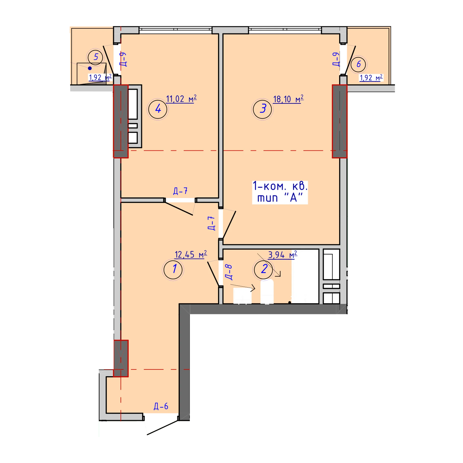 1-комн.
