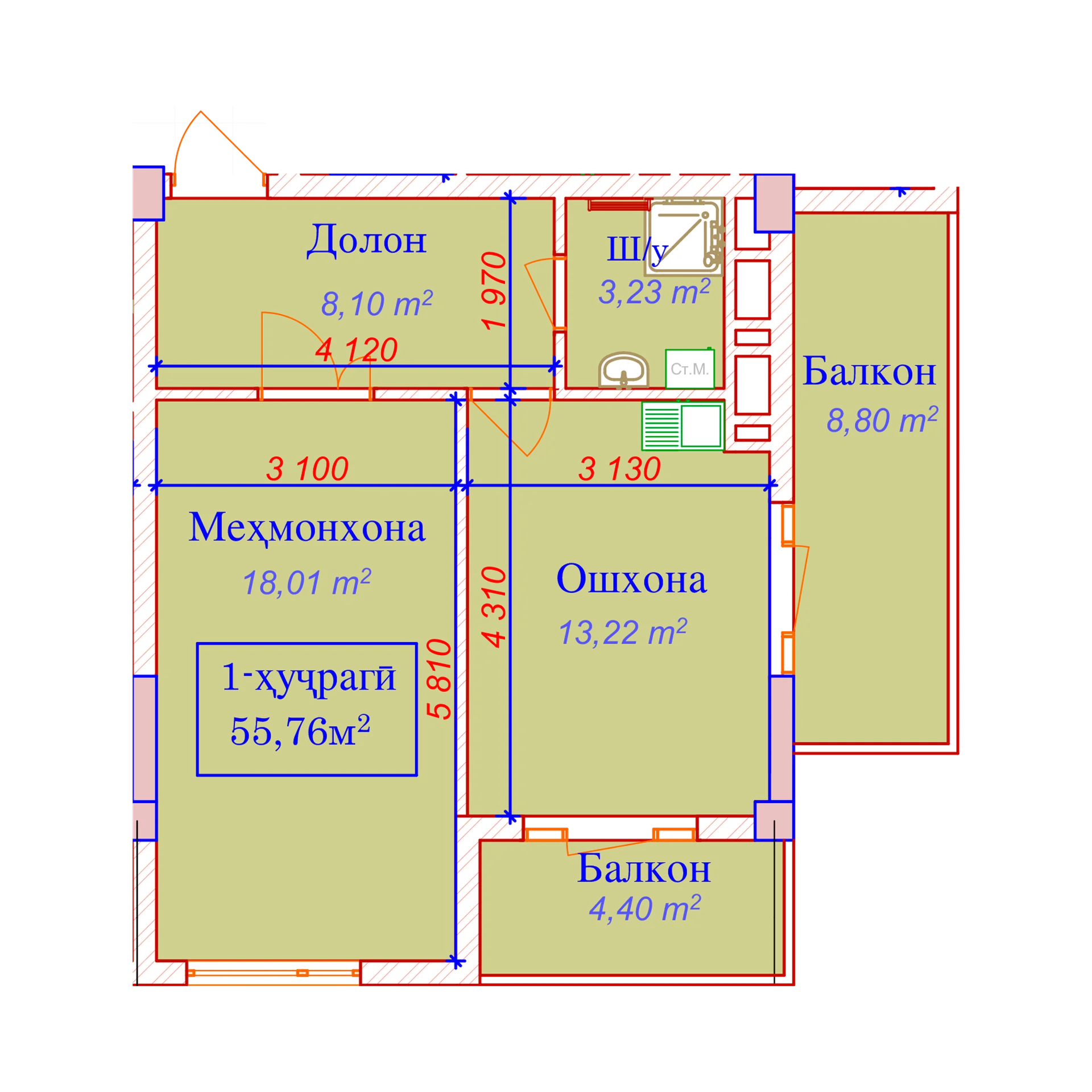 1-комн.