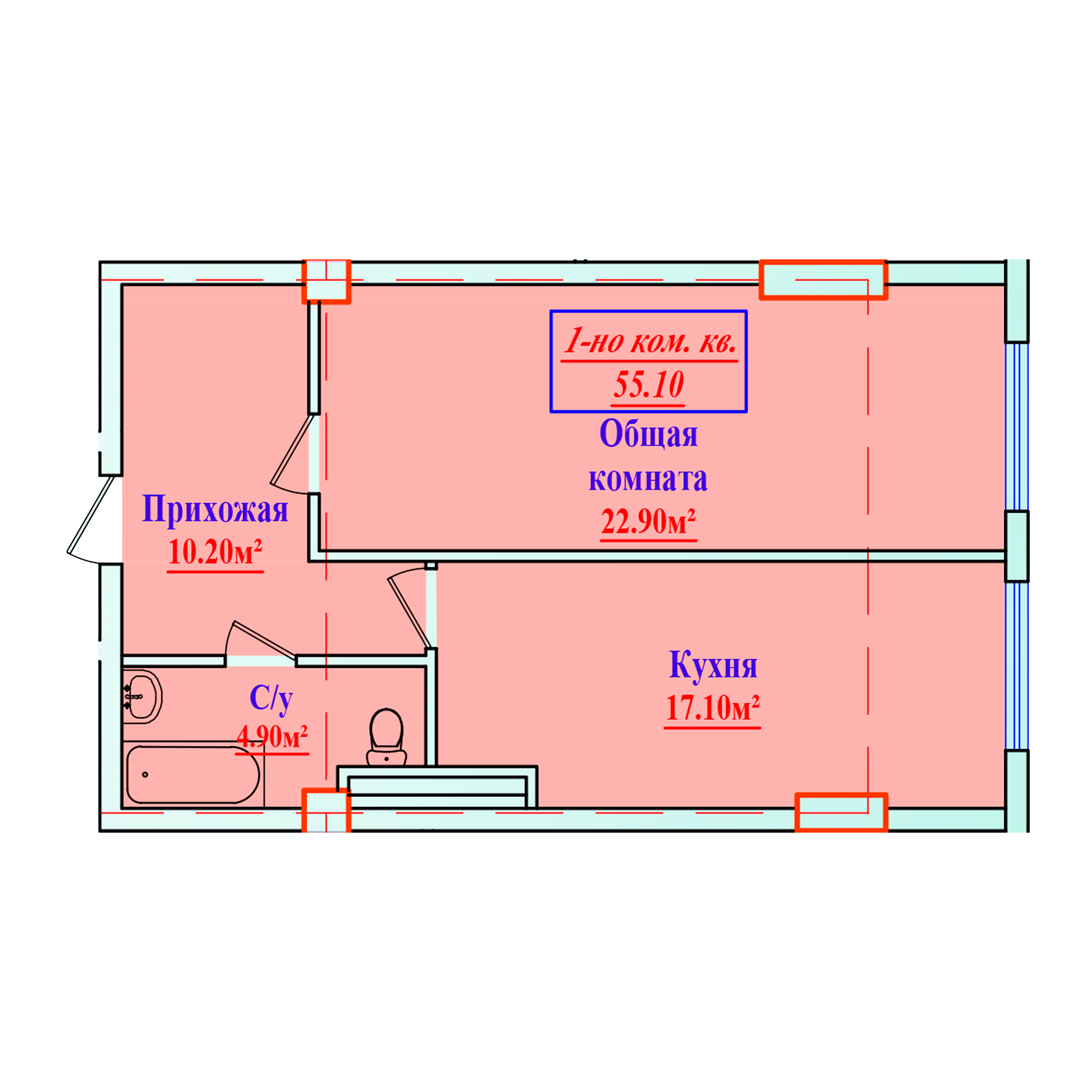 1-комн.