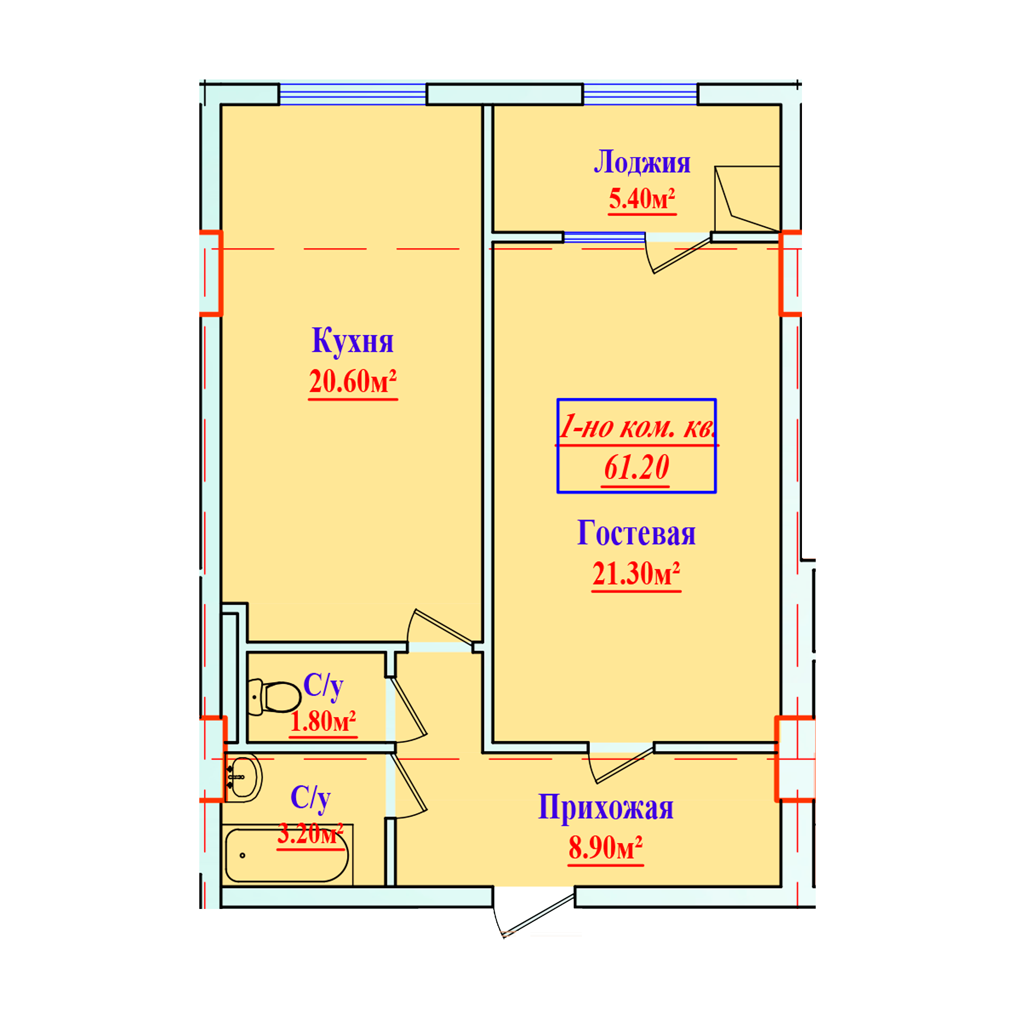1-комн.