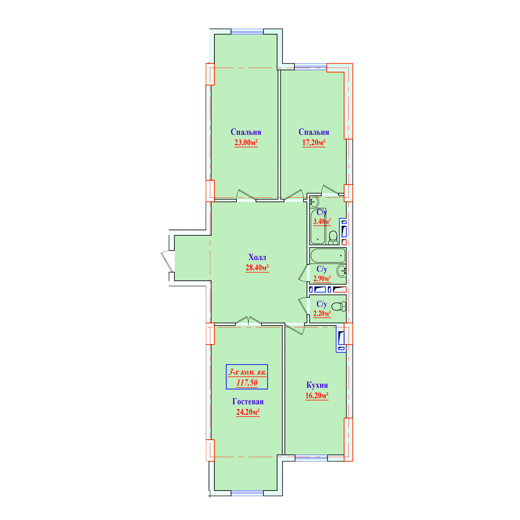 3-комн.