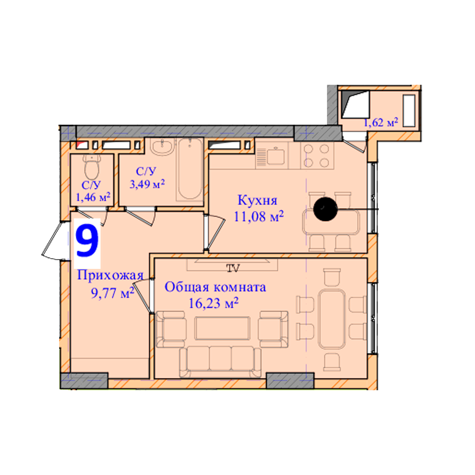 1-комн.