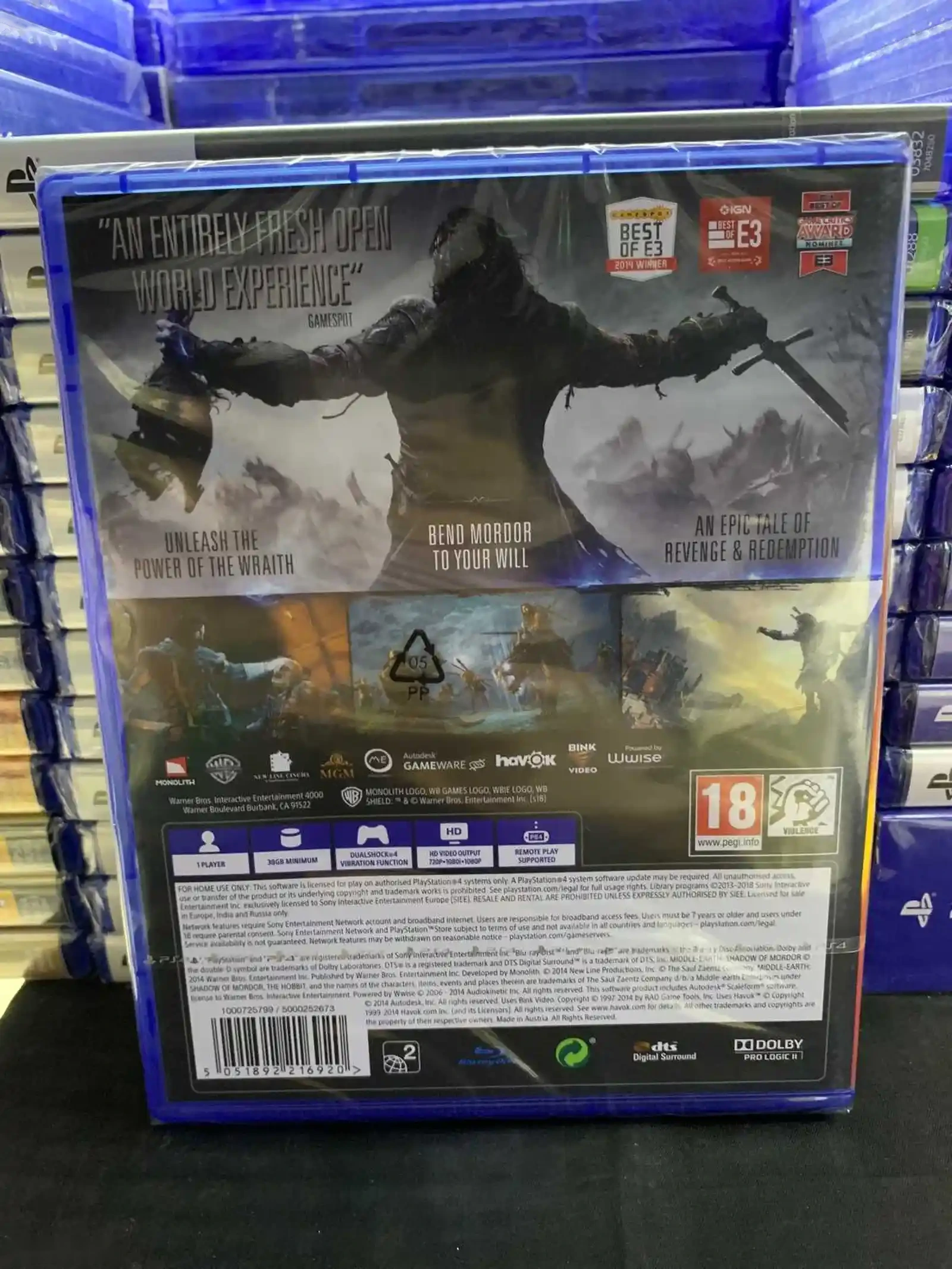 Диск Middle-earth Shadow of Mordor для PlayStation 4 — фото 2
