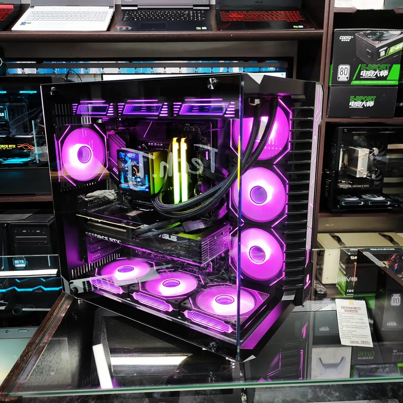 Игровой Мощный Компьютер TRON ARES Core i9-14900Kf 64Gb ssd 512gb Asus Rtx 5070 — фото 3