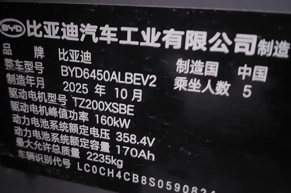 BYD Sea Lion 07, 2025