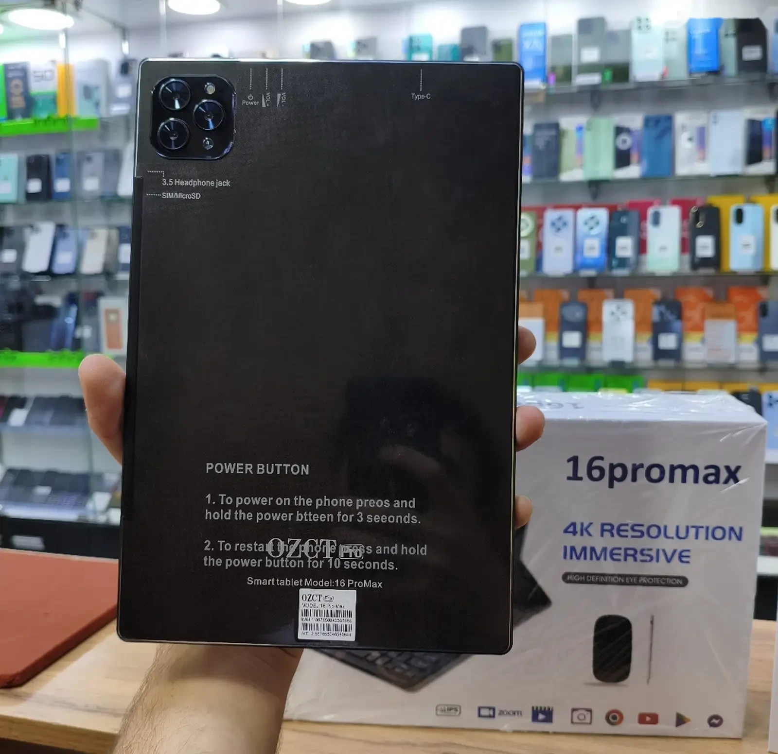 Планшет OZCT 15 Pro Max 2sim 16/512gb 8000мач Black — фото 2