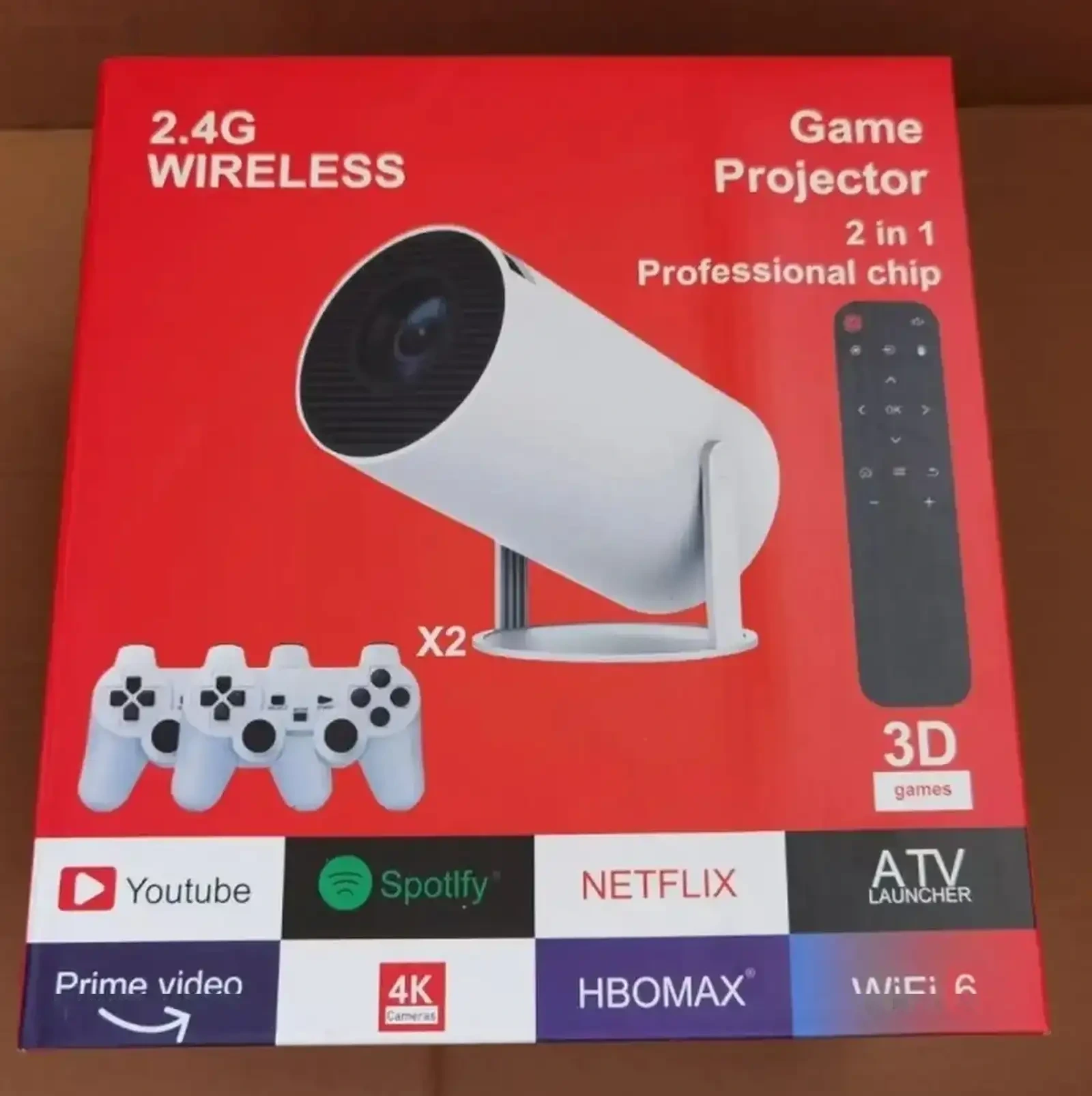 Игровой проектор 2 в 1 4K WiFi 6 Android — фото 2