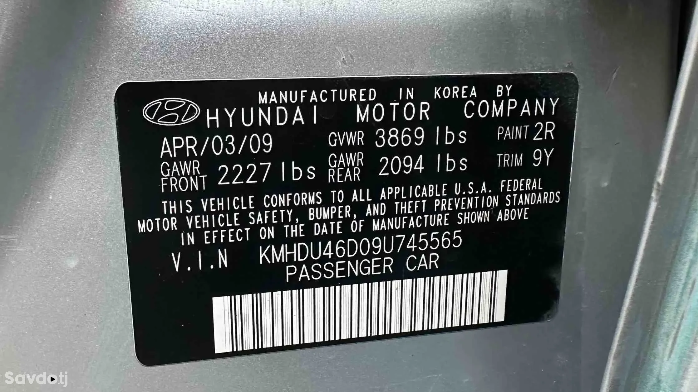 Hyundai Avante 2009