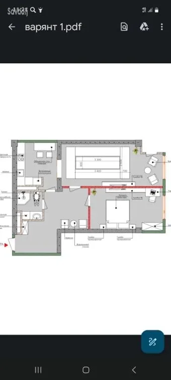 2-к квартира, 12 этаж, 72 м², Караболо