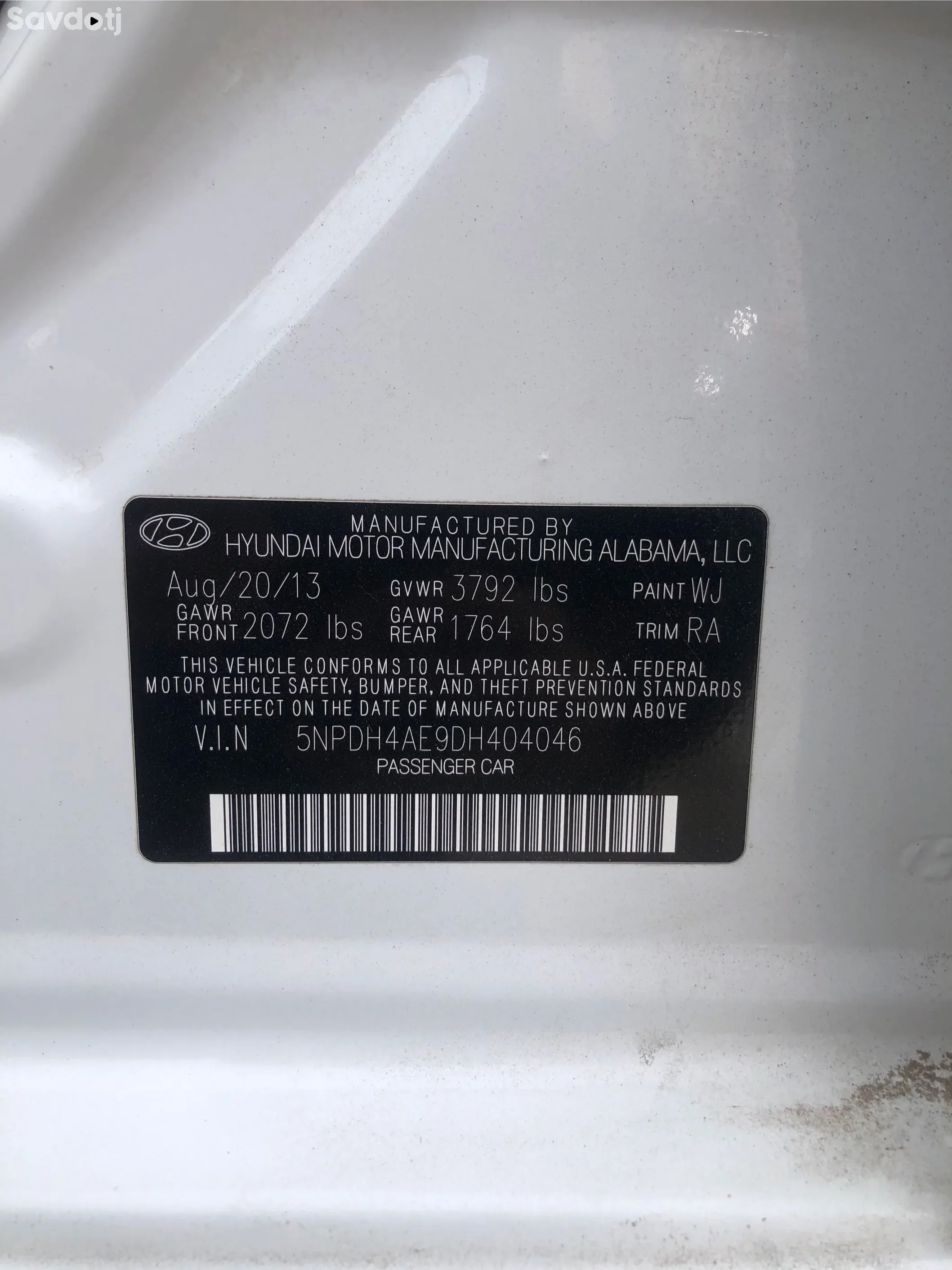 Hyundai Elantra 2013