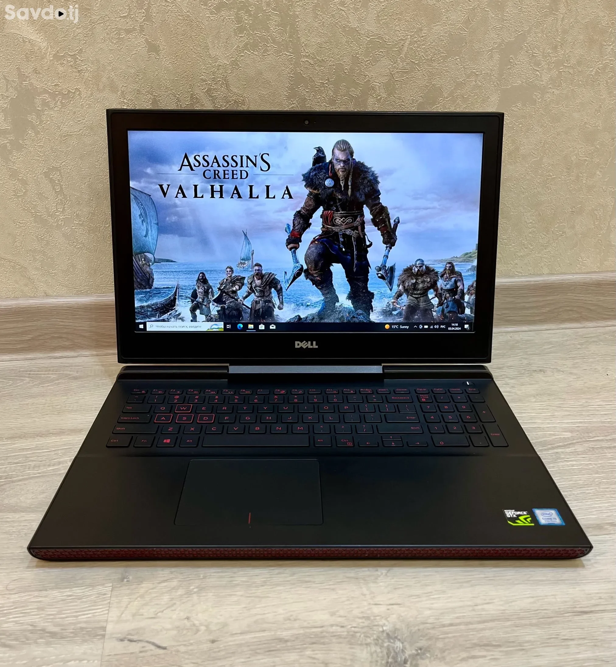 Игровой ноутбук Dell i5 GTX1050ti SSD512