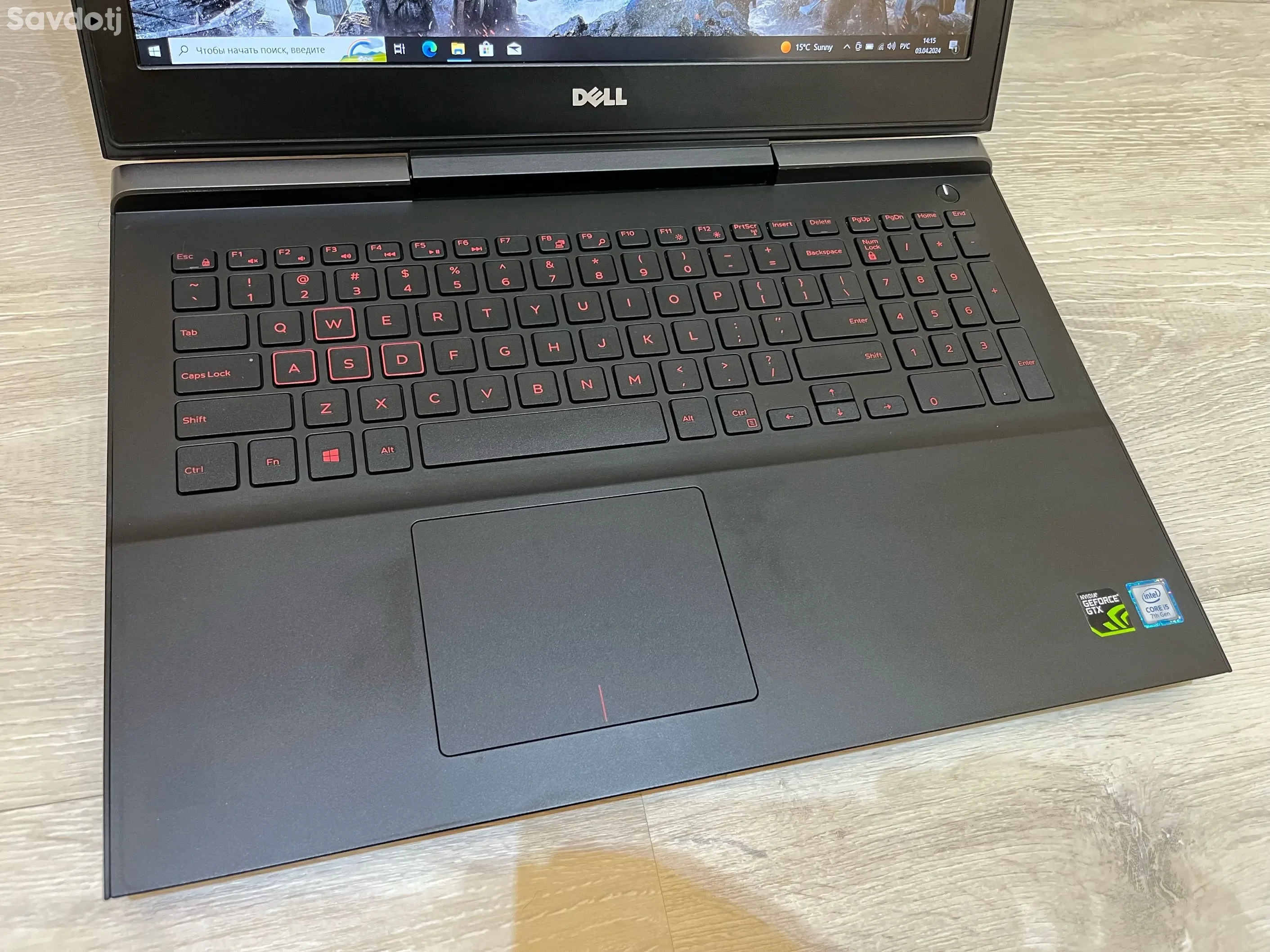 Игровой ноутбук Dell i5 GTX1050ti SSD512