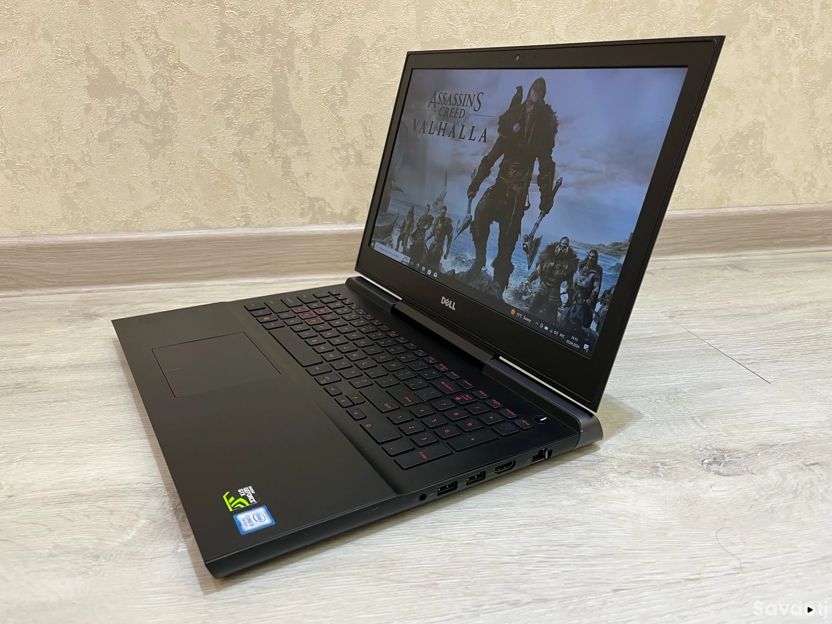 Игровой ноутбук Dell i5 GTX1050ti SSD512