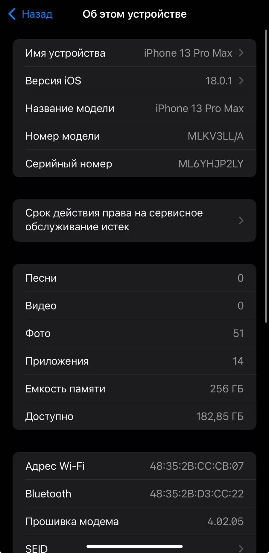 Apple iphone 13 pro max 256 gb