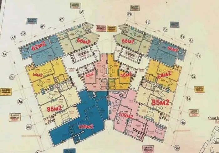 1-к квартира, 12 этаж, 46 м², Сино