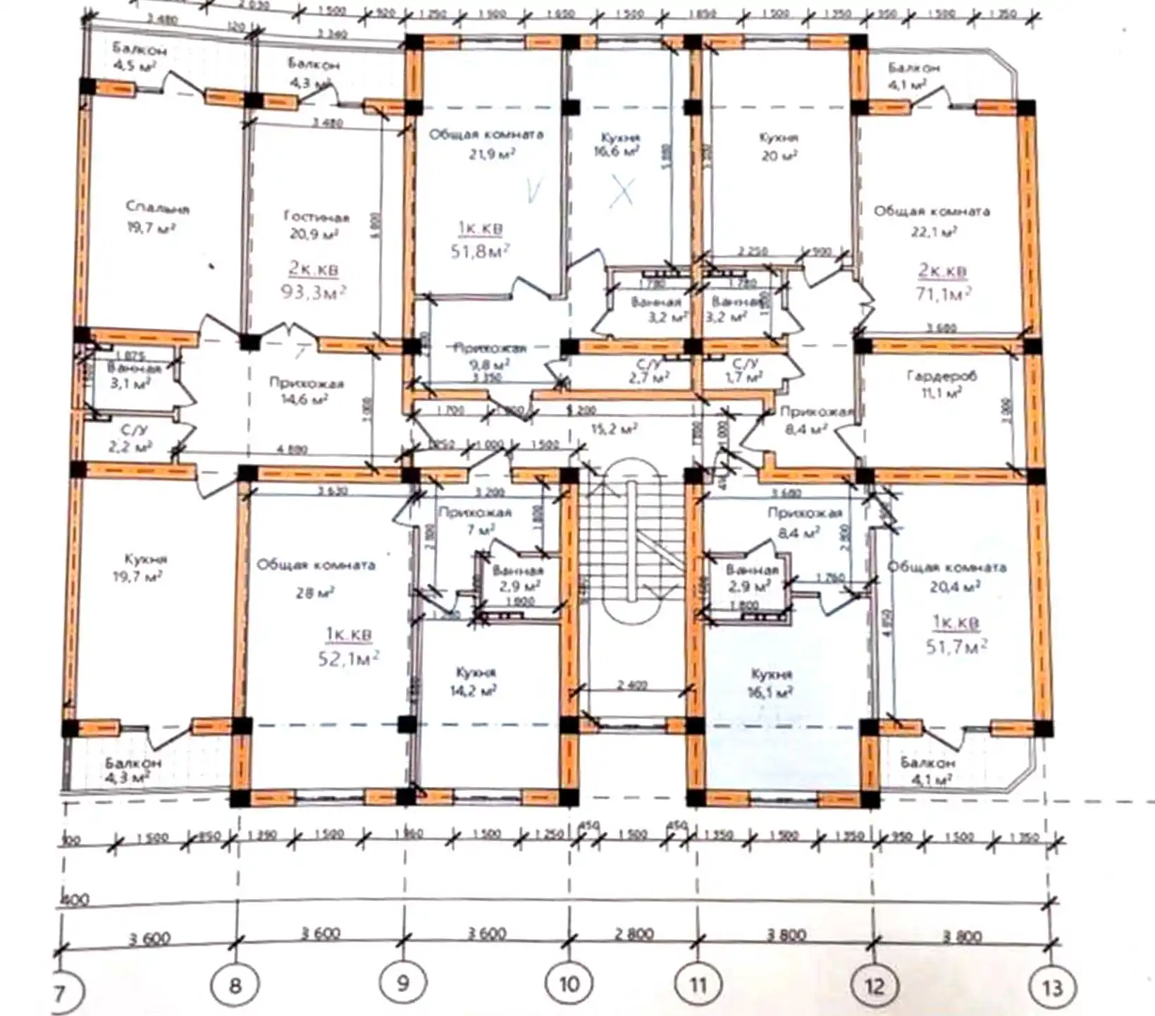 1-к квартира, 4 этаж, 52 м², Худжанд