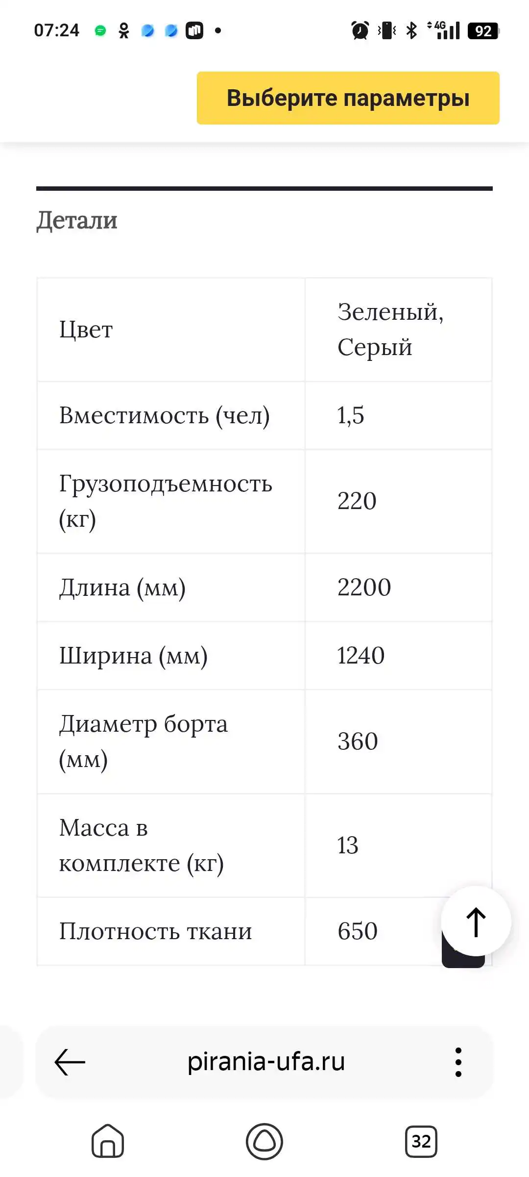 Лодка ПВХ 