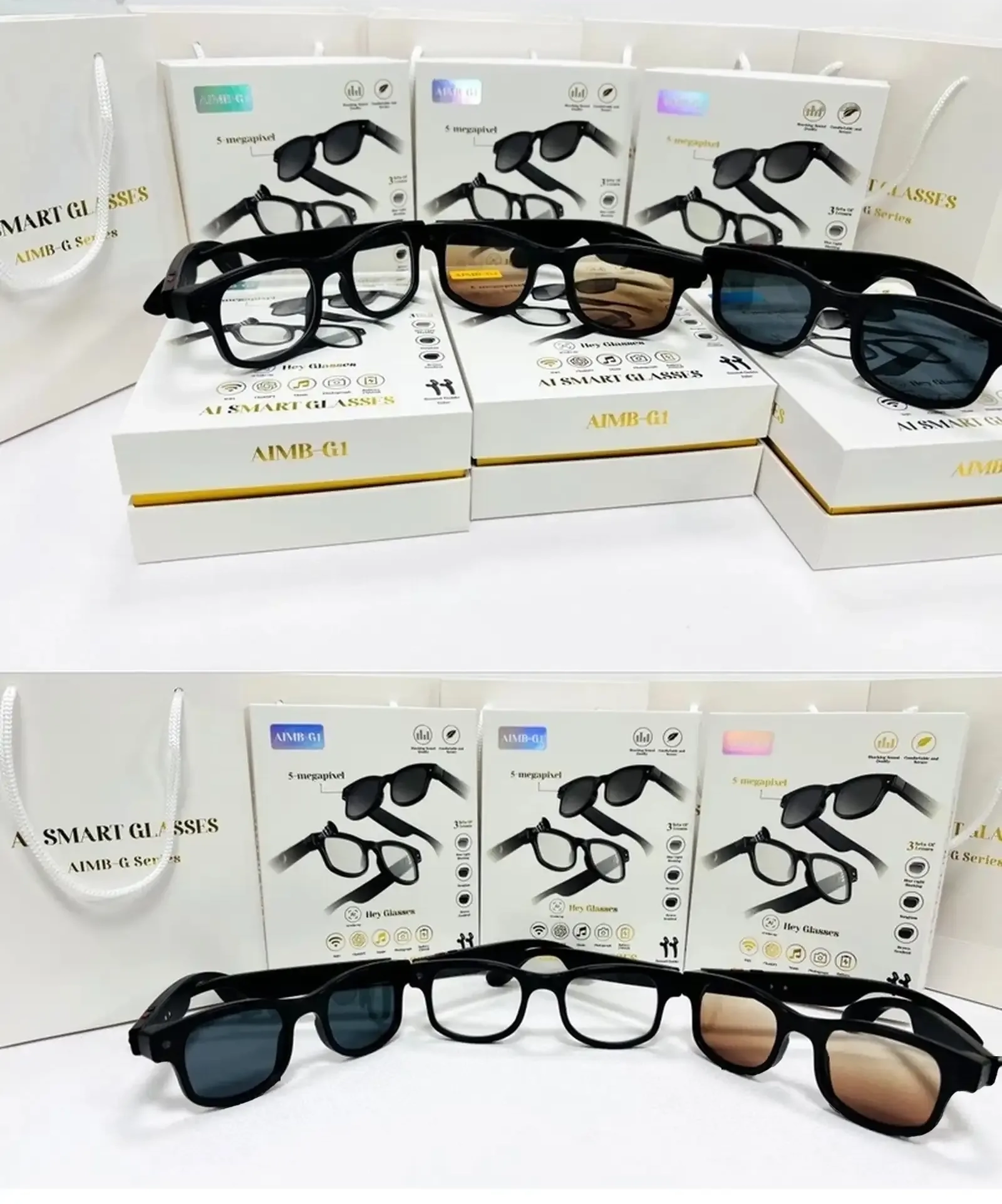 Умные очки с камерой Smart Glasses AIMB