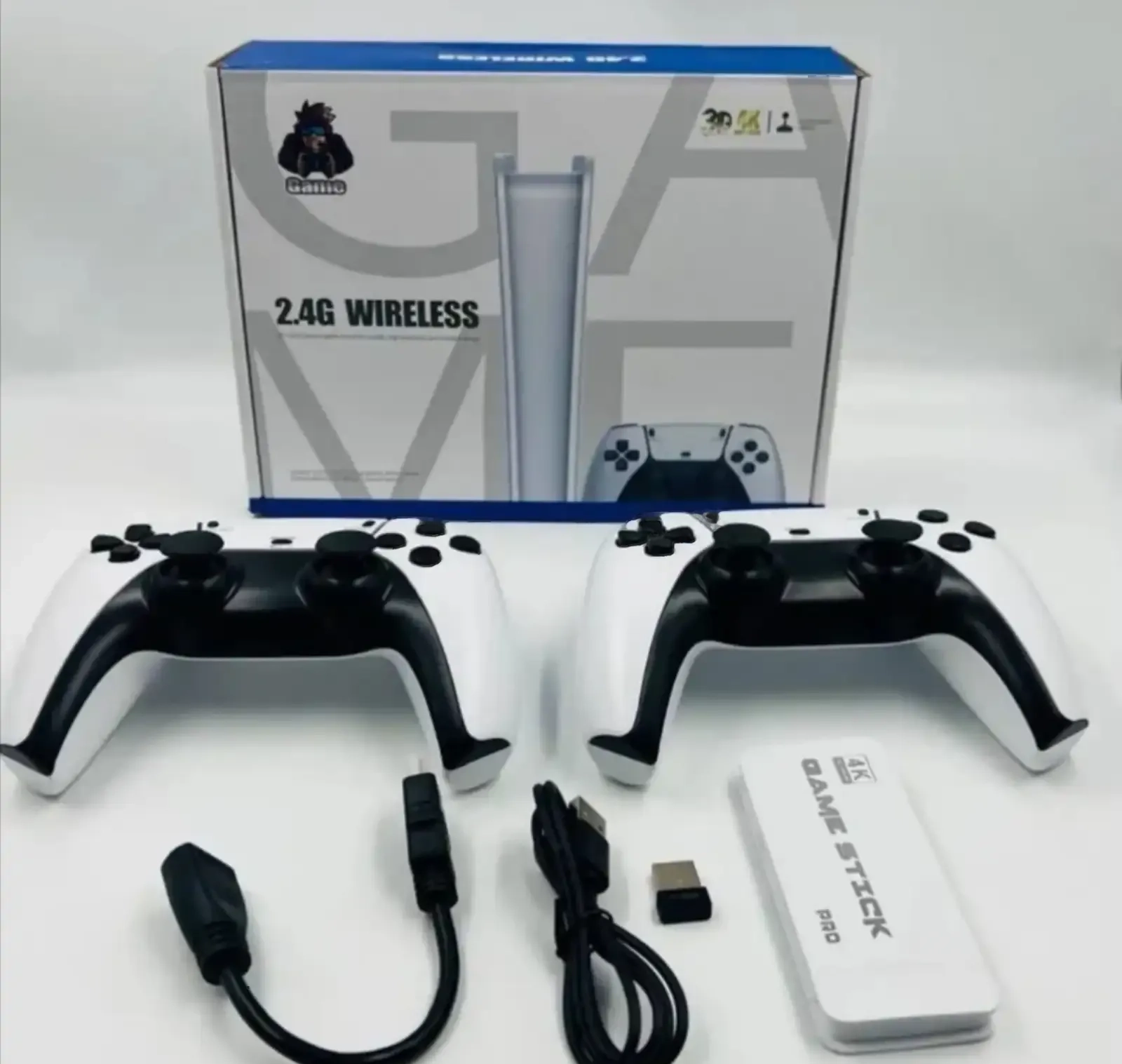Игровая приставка ретро консоль для телевизора Game Stick 64Gb, 20000 игры