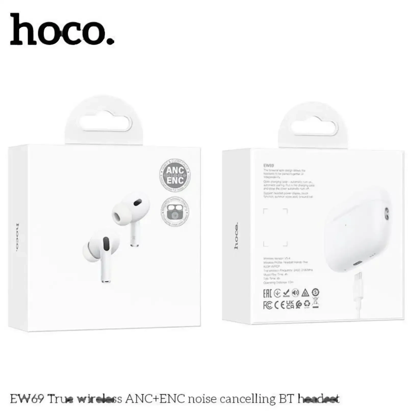Беспроводные наушники AirPods Pro 2 / HOCO EW69 ENC+ANC шумоподавление