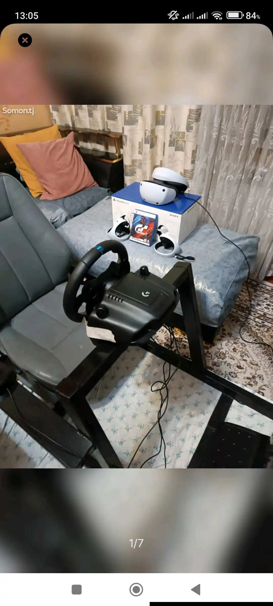 Кокпит+ Logitech g29+Shifter+PSVR2+GT7