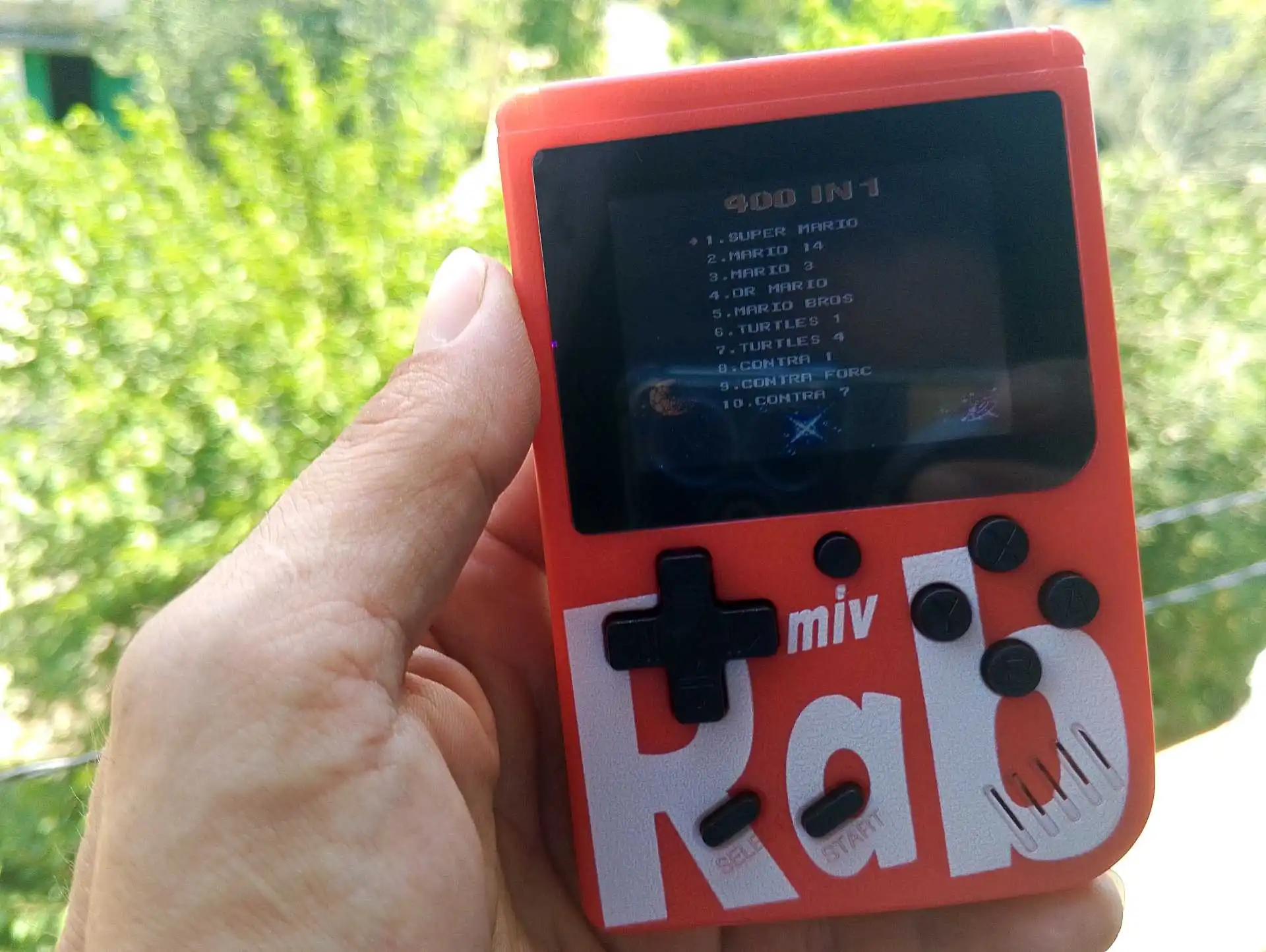 Игровая приставка mini dendy 400 in 1 RAB miv