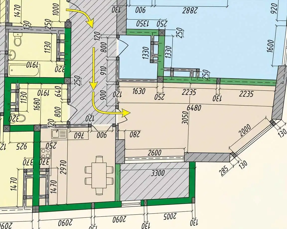 1-к квартира, 14 этаж, 50 м², Сино