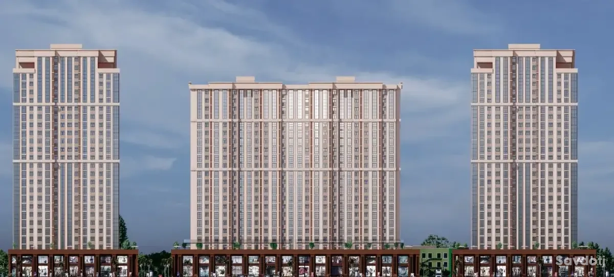 1-комн. квартира, 19 этаж, 75 м², Корвон — фото 2