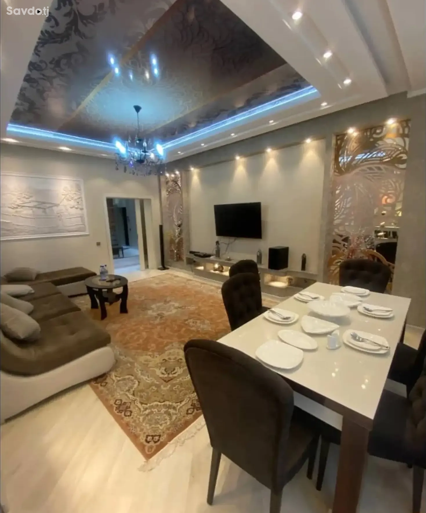 2-комн. квартира, 8 этаж, 116м², Сомони — фото 2