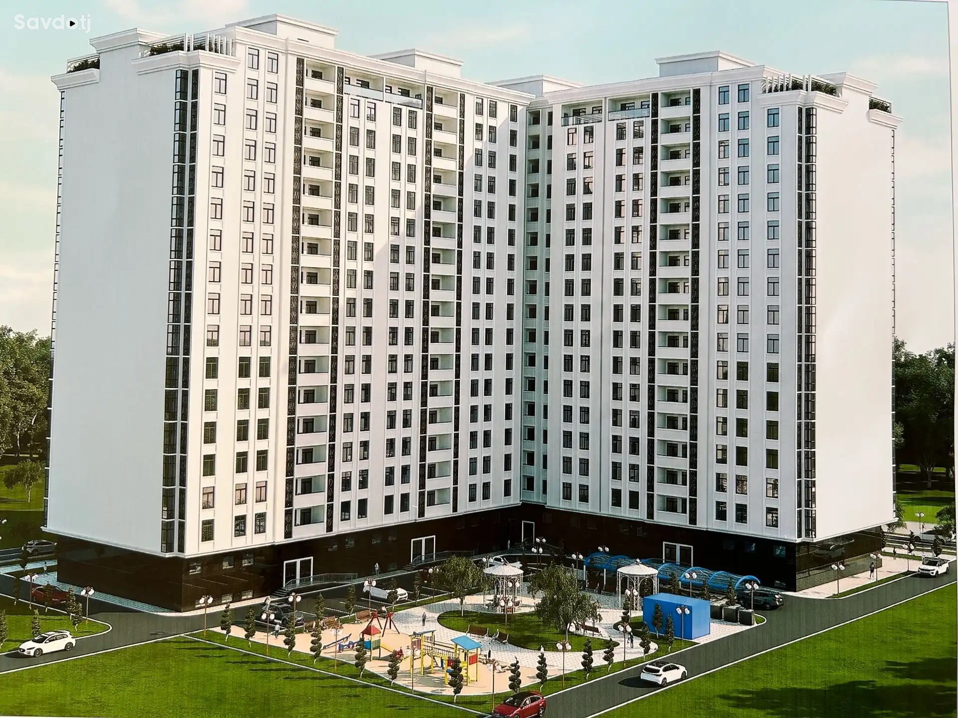 3-к квартира, 10 этаж, 105 м², Рудаки