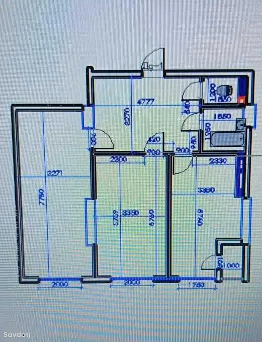 2-к квартира, 5 этаж, 85 м², Профсоюз, Ёвар