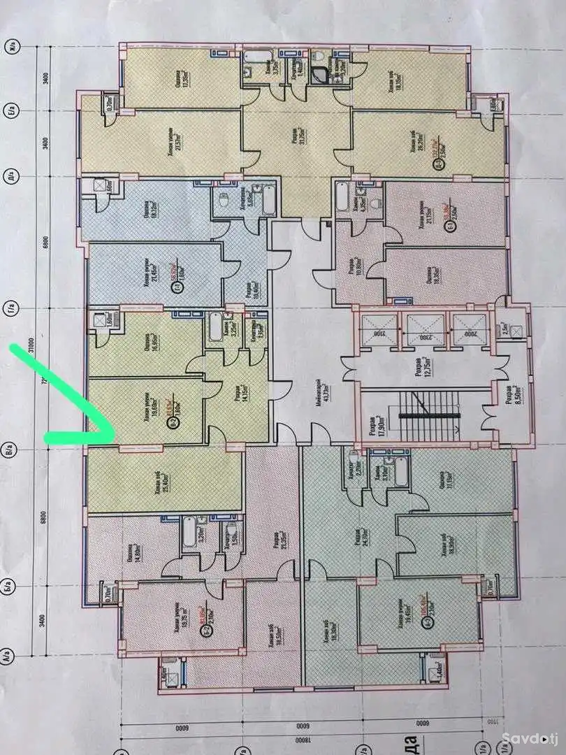 2-к квартира, 5 этаж, 85 м², Профсоюз, Ёвар