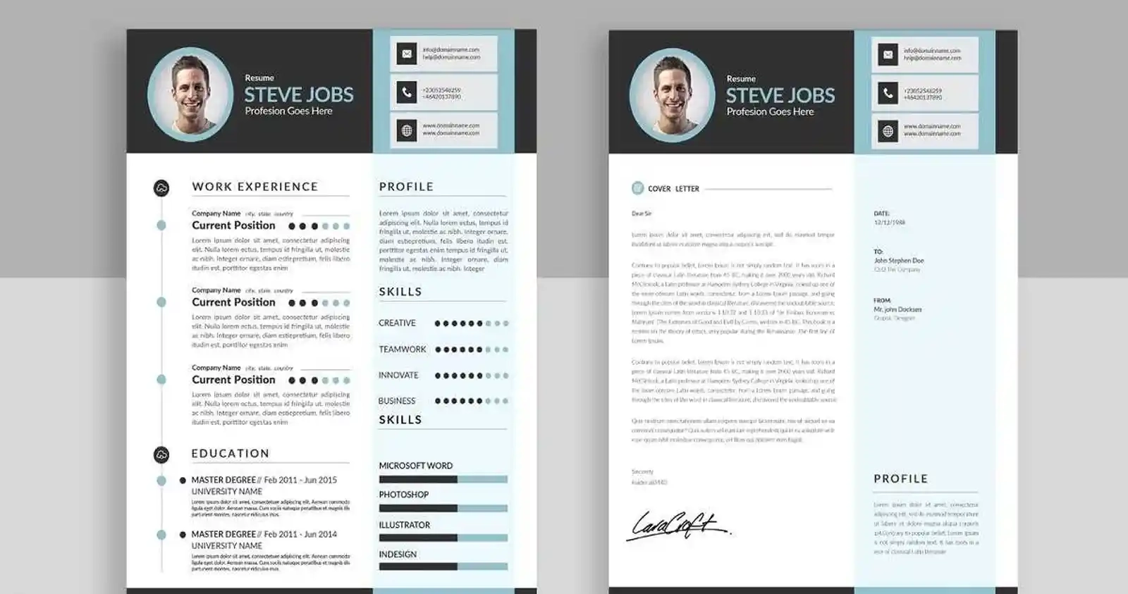 Услуги по созданию резюме/CV