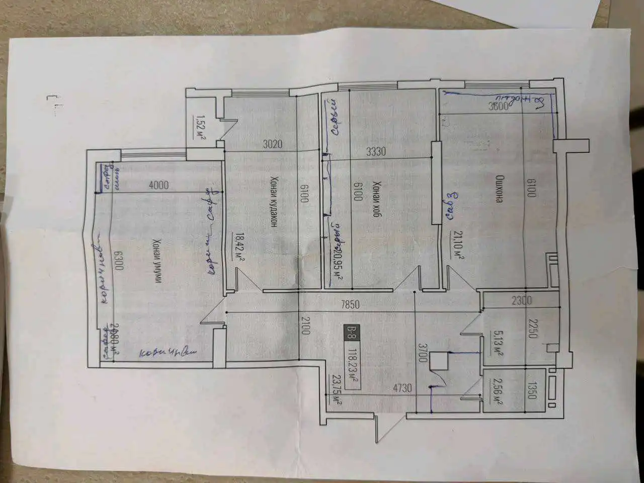 3-к квартира, 18 этаж, 117 м², И Сомони — фото 8