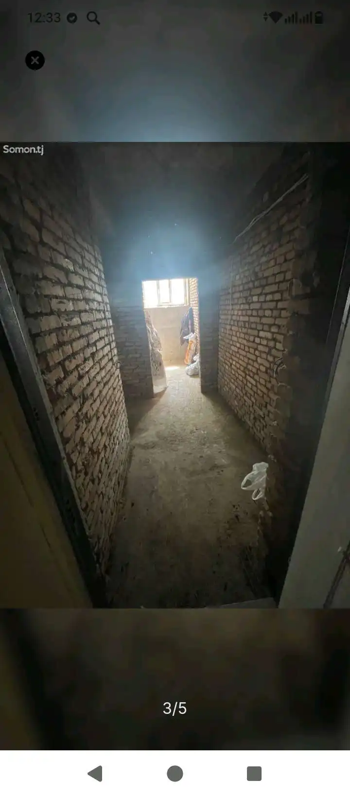 2-к квартира, Цокольный этаж, 38 м², шарора
