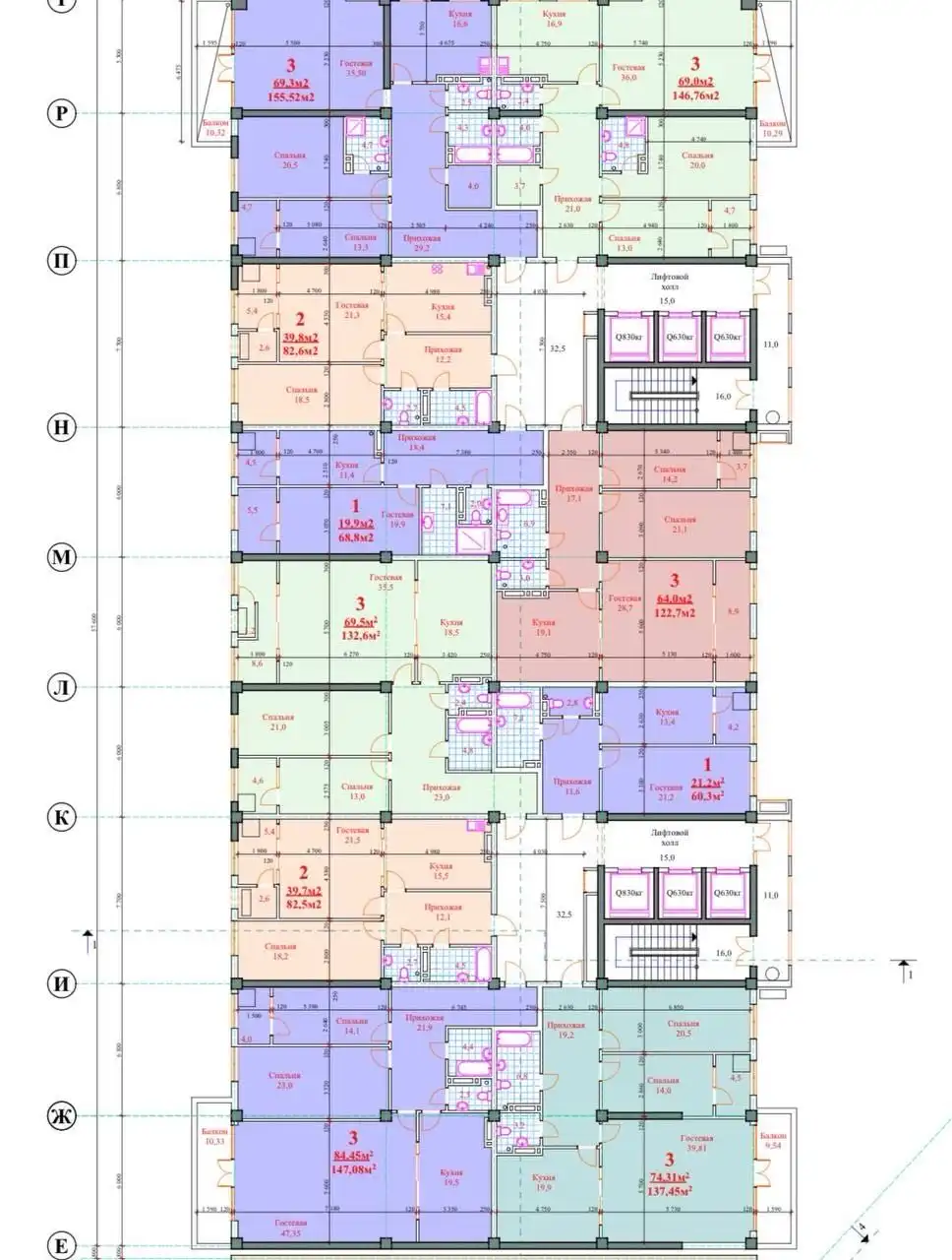 3-к квартира, 17 этаж, 123 м², Исмоили Сомони