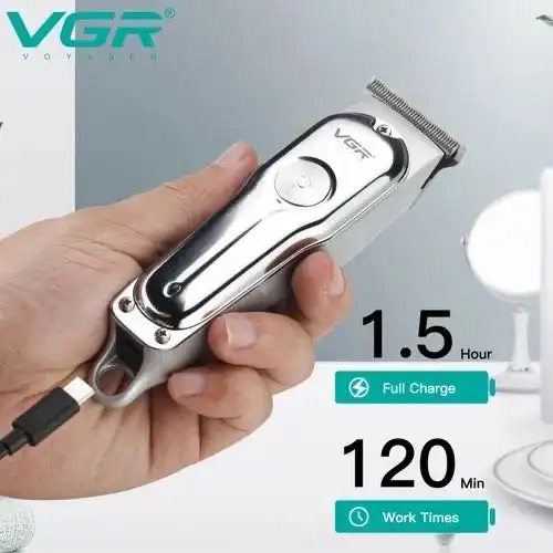 Триммери касбӣ барои риш ва соч VGR V-071