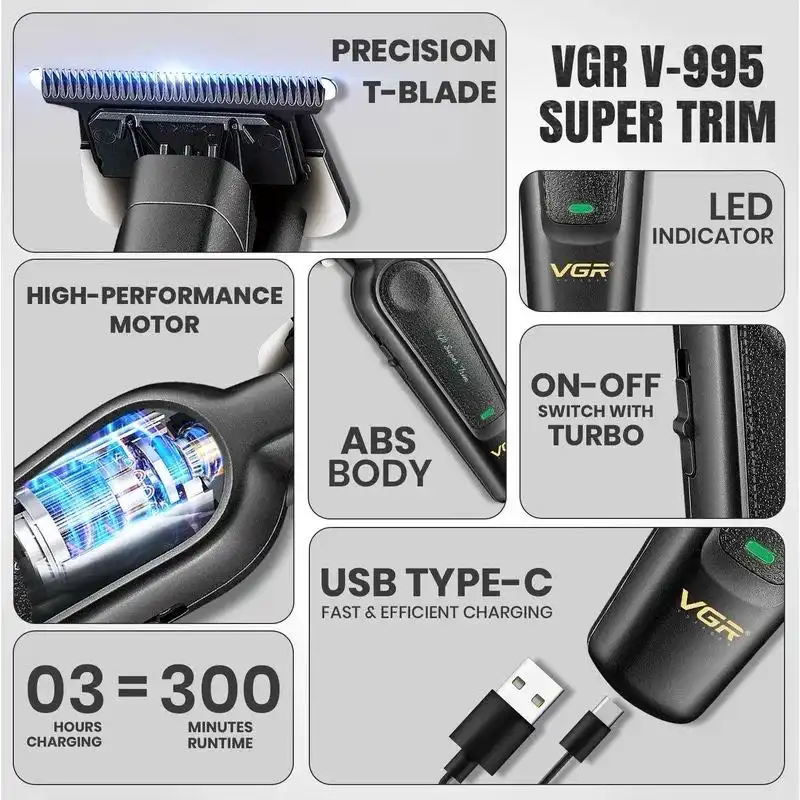 Триммер ва мошинчаи ришгирии VGR V-995