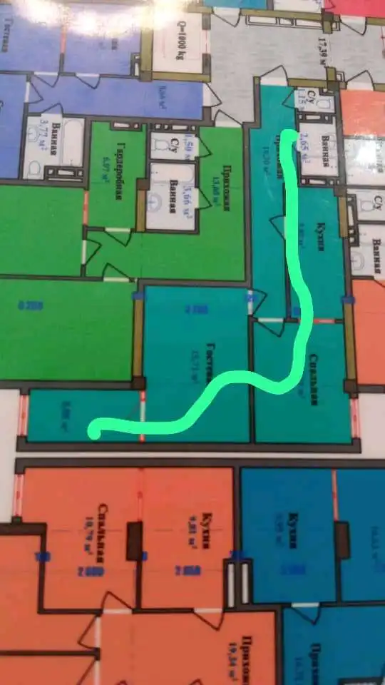 2-к квартира, 10 этаж, 54 м², Сомониён — фото 7