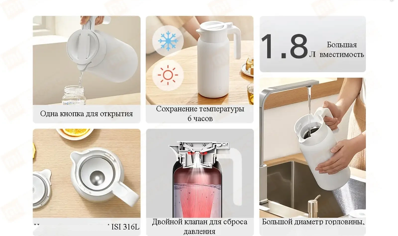 Термоc Xiaomi Insulation Pot 1.8л