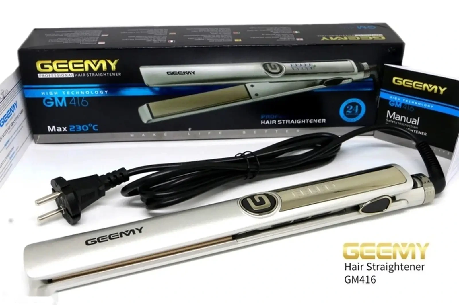Утюжок Geemy GM-416 Professional — фото 7