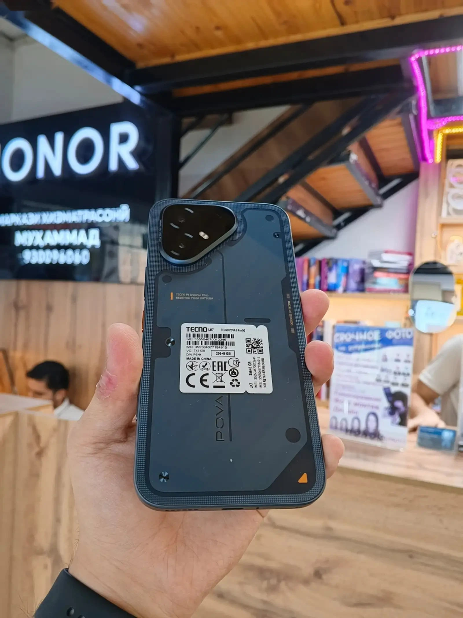 Tecno роva 8 16/256Gb 8000Мач global version black — фото 2