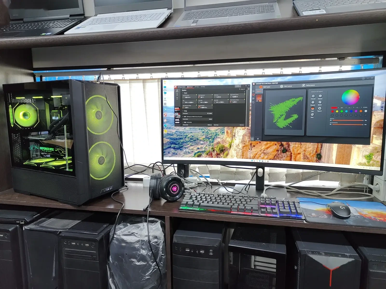Персональный компьютер Lian-li AMD RYZEN 9-7900X RAM 32GB/RTX5080 16GB — фото 7