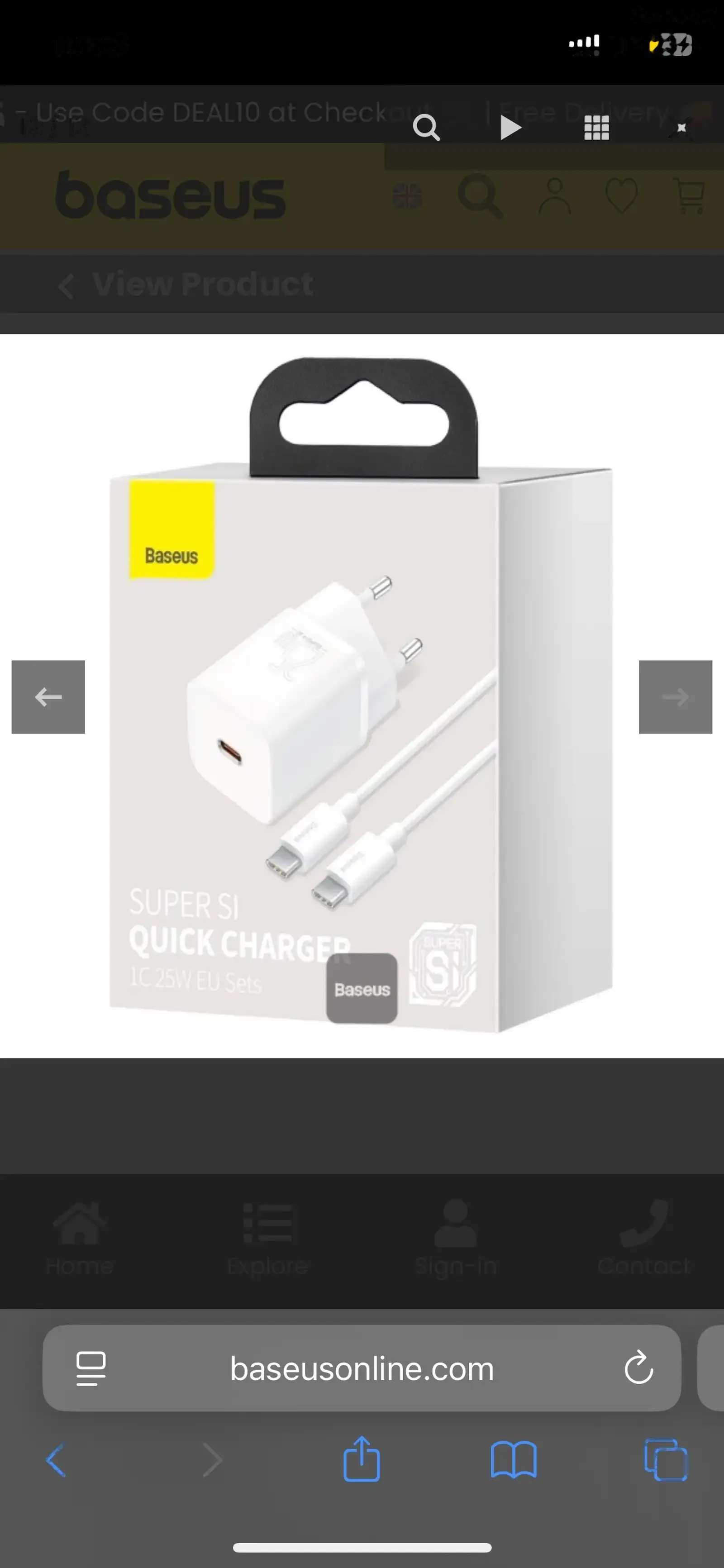 Зарядное устройство Baseus 30W